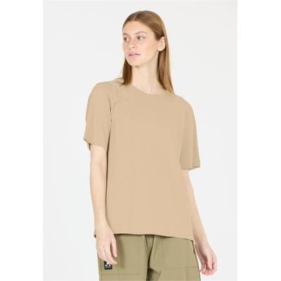 Kurzarmbluse WHISTLER "Caloot", Damen, Gr. 40, beige, 100% Baumwolle, bedruckt, normal, Rundhals, Blusen, aus angenehm weicher Qualität