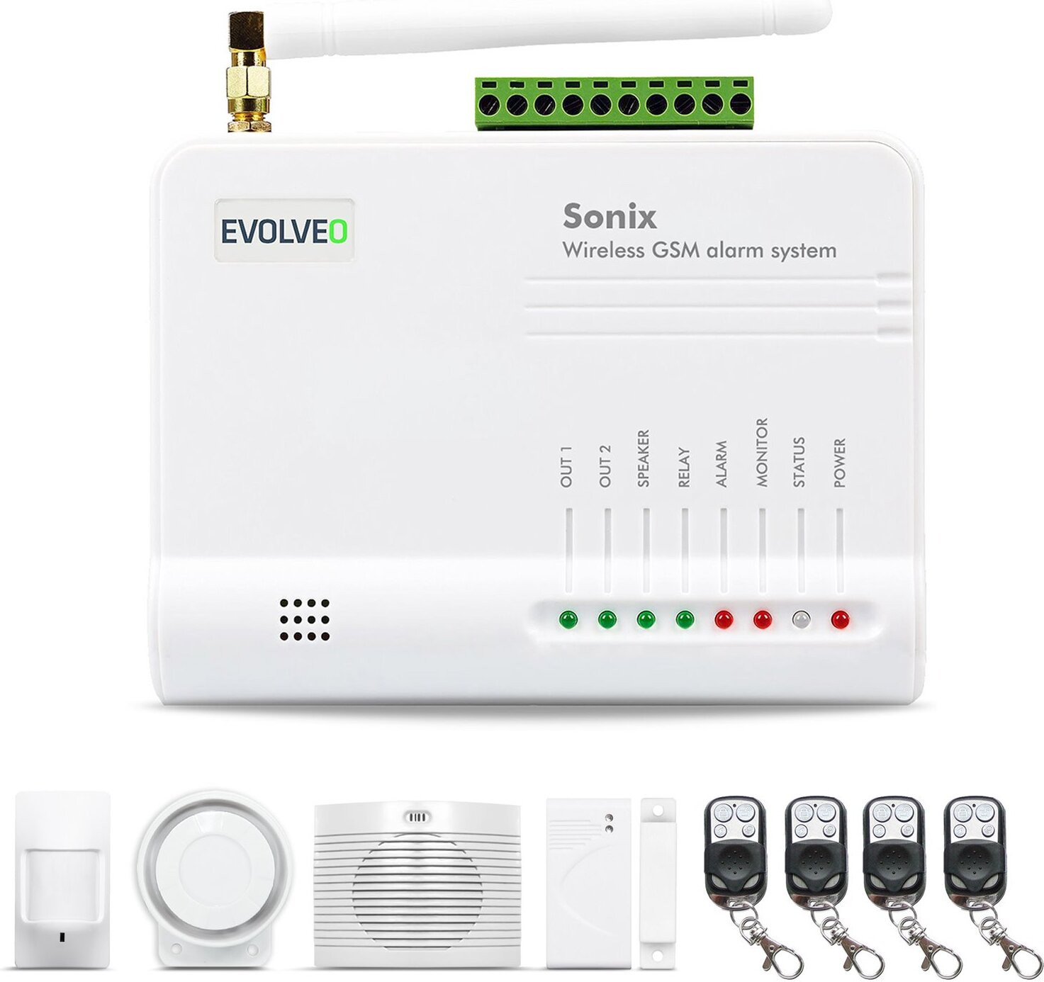 EVOLVEO Sonix draadloos GSM-alarmsysteem met accessoires