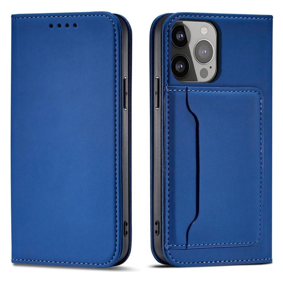 Hurtel Magnetkartenetui für Samsung Galaxy S23+ Flip Cover Wallet Stand blau (Samsung Galaxy S23+) (1404978613)