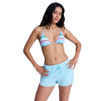 Badepants ROXY "Roxy Wave 2", Damen, Gr. XXL, blau (tanager turquoise), Polyester, Badehosen