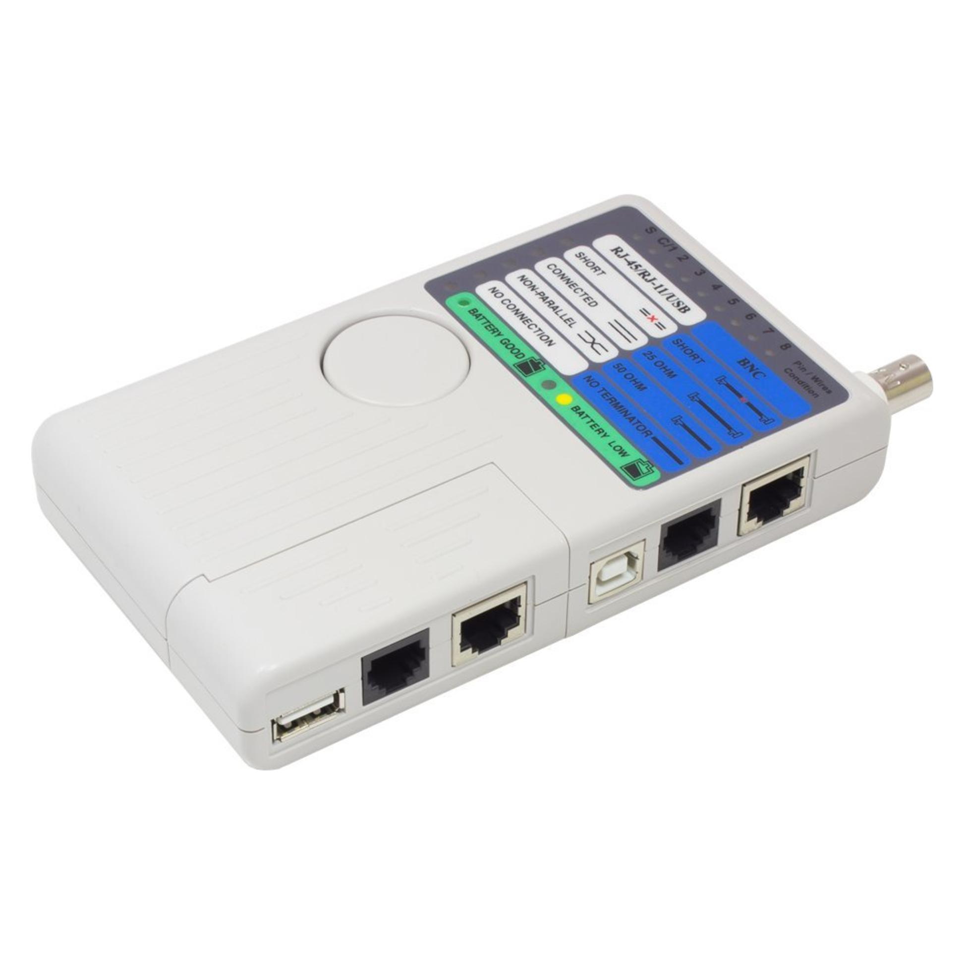 Good Connections Alcasa GC-N0097 Netzwerkkabel-Tester UTP/STP cable tester Grau (Kabeltester) (GC-N0097)