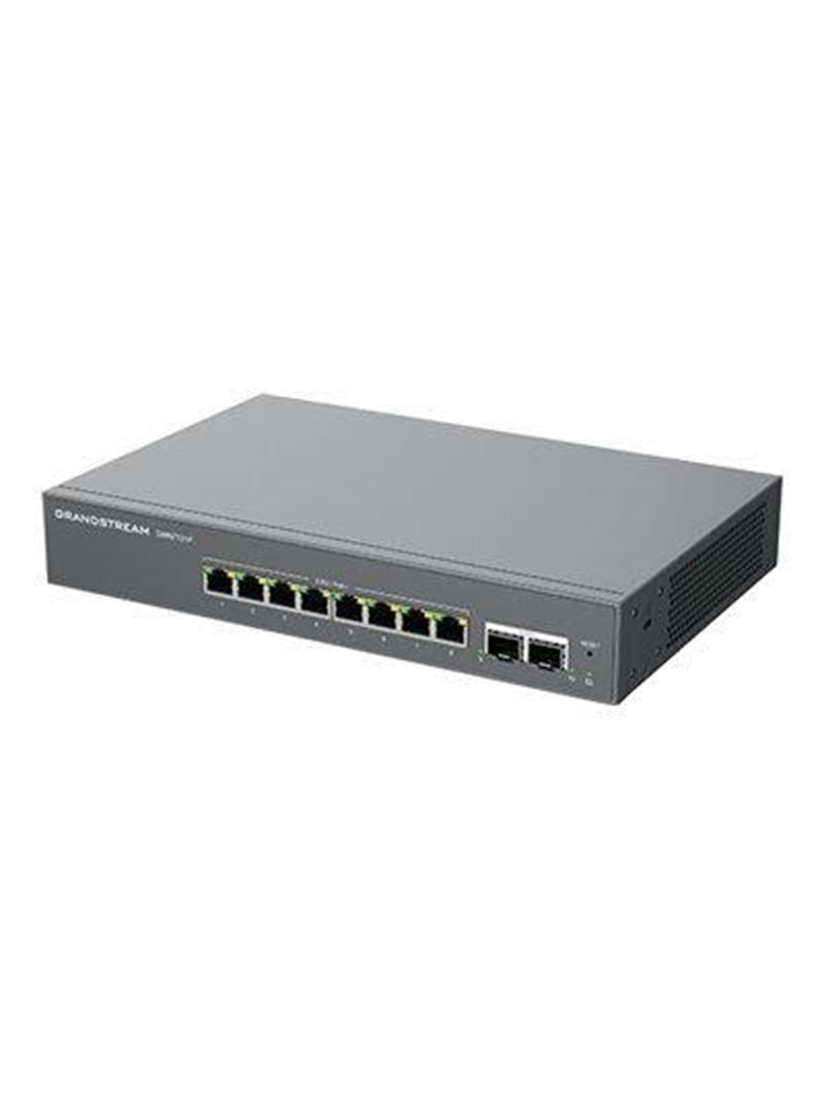 Grandstream GWN7721P Layer 2 Lite Managed 8-Port 2.5 Gigabit / 2x 10 Gigabit SFP+ / PoE+ 30W Per Port Total Max 130W