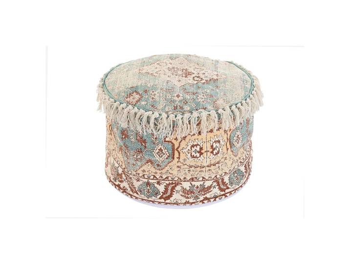 Pouf en coton multicolore 46x46x37 cm