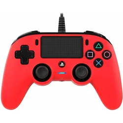Nacon Gaming Controller Color Edition (PS4), Gaming Controller, Rot