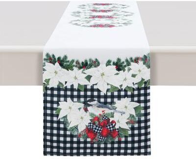 Laural Home Christmas Trimmings Table Runner 72