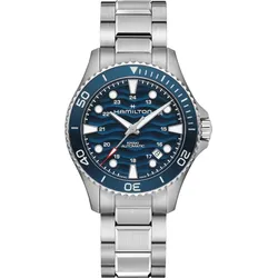 Hamilton Khaki Navy Scuba Auto 40mm H82425140 - blau mit Wellenmuster,silber - 40mm