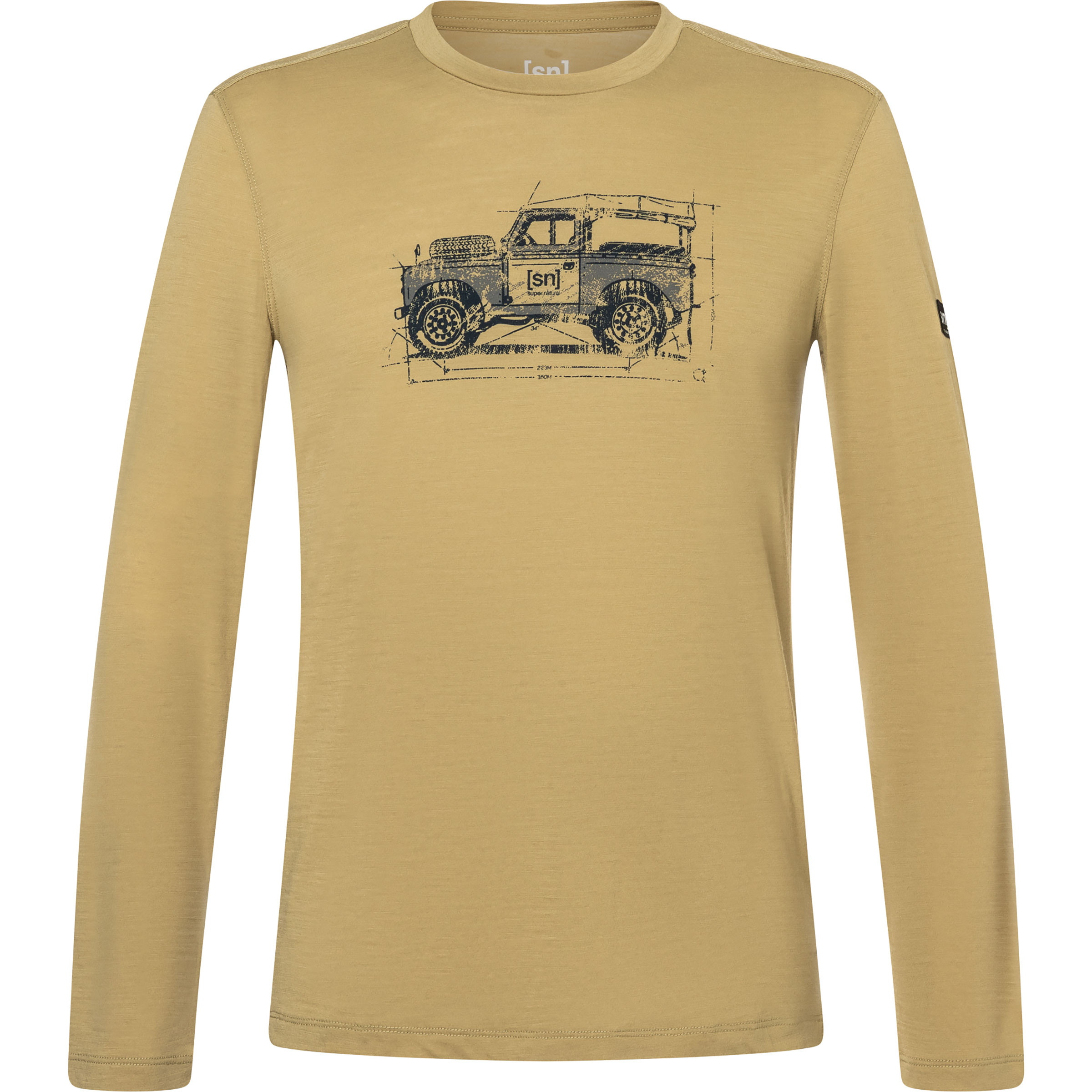 Super.Natural Willi Herren Longsleeves gelb Größe L Trekking Hautfreundlich Merinowolle