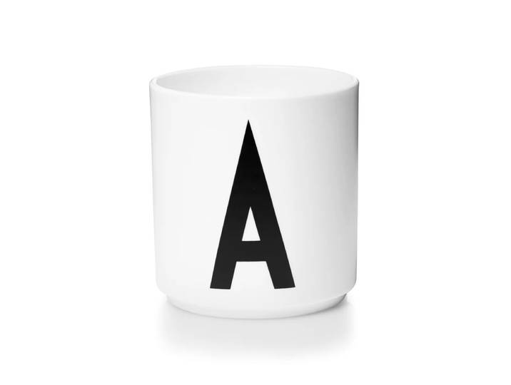 Design Letters - AJ Porzellan Becher A, weiss
