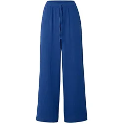 Tchibo - Web-Musselin-Relaxhose - Damen - Gr. M - dunkelblau
