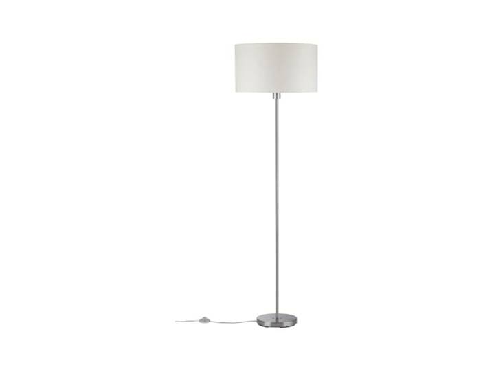 Paulmann 70922 lampadaire Tessa rond max. 60 watts Lampe sur pied Crème\, Acier brossé luminaire sur pied Métal\, Tissu E27