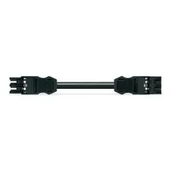 Wago 771-9393/017-501 konfektionierte Verbindungsleitung,Dca,Buchse Stecker,schwarz 7719393017501