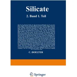 Silicate, Fachbücher von C. Doelter