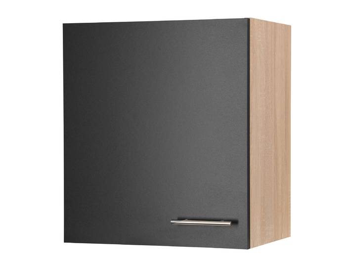Armoire suspendue Merle 50cm Noir/Noir
