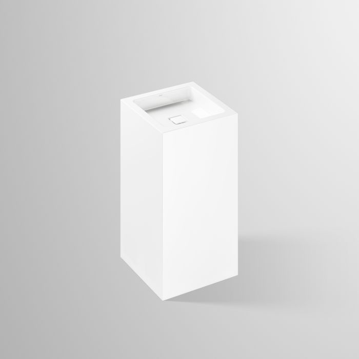 Alape RX450QS Säulenwaschtisch 4805000000 455 x 507 mm, weiß, ohne Hahnloch und Überlauf