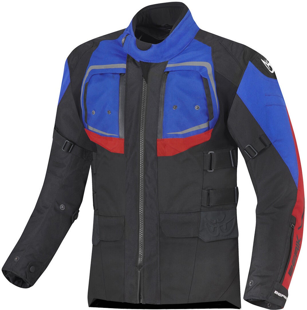 Berik Safari Pro Wasserdichte Motorrad Textiljacke NJ-193328-BK-134-52