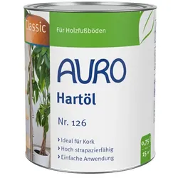 Auro Hartöl 126 farblos - 0,75 l Dose