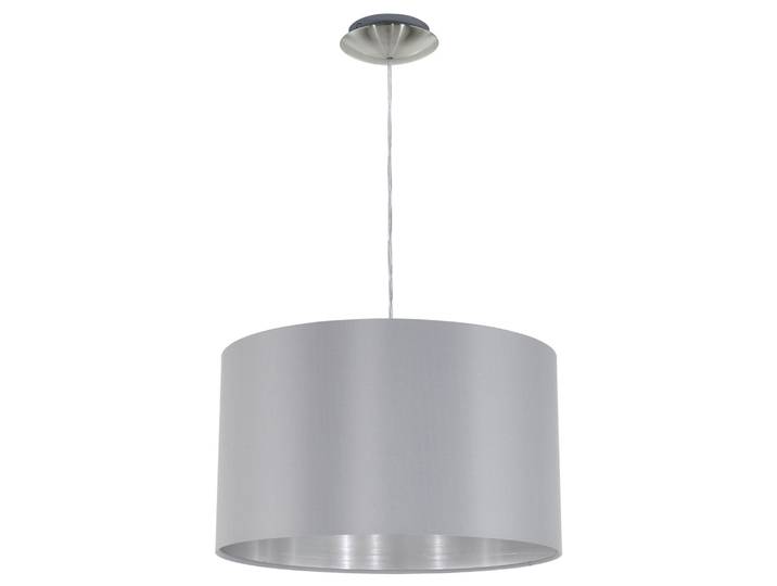 Eglo 31601 Maserlo Lampe à suspendre Acier Nickel mat Textile Gris argenté