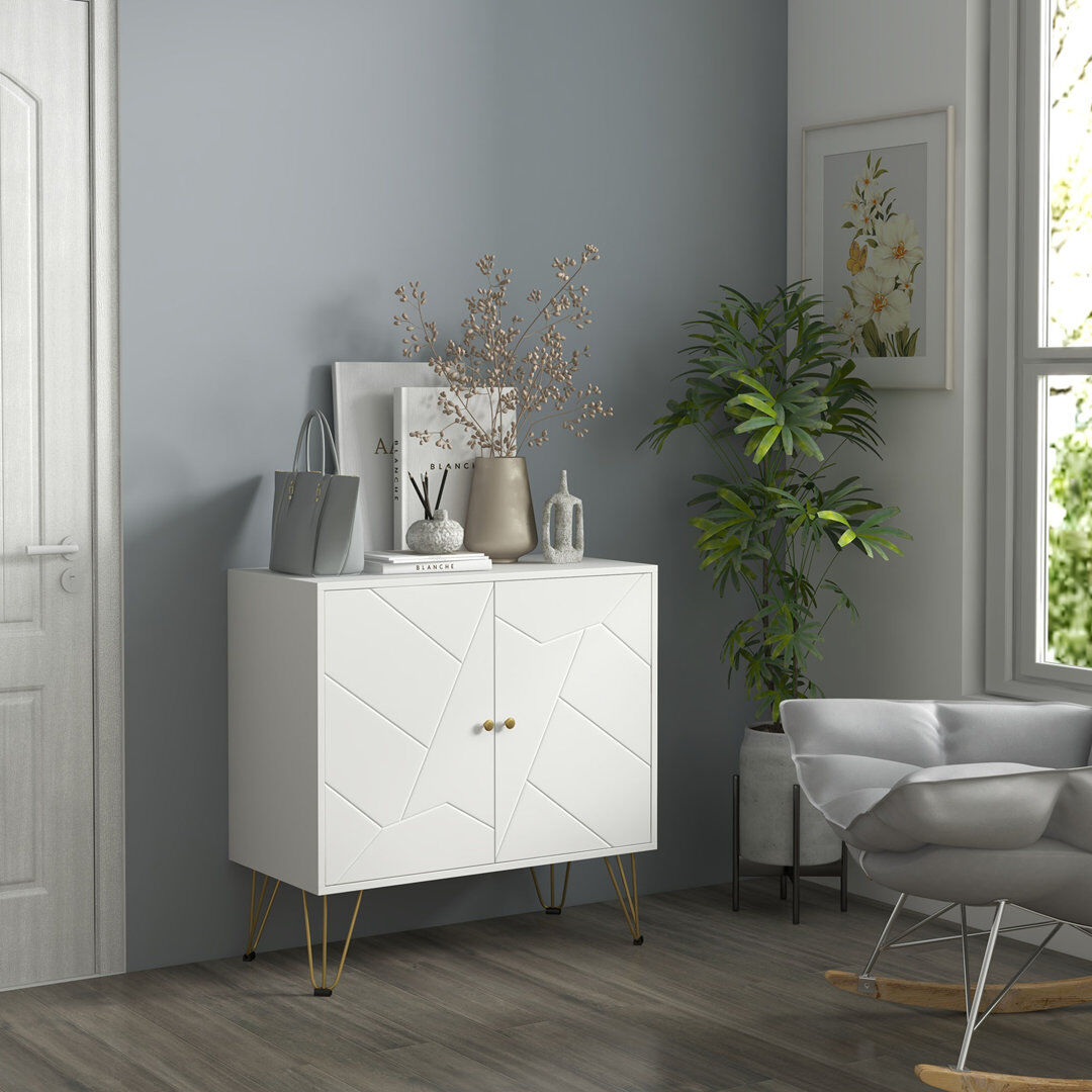 Fairmont Park Mohnton 80cm Sideboard White 80cm H X 80cm W X 40cm D