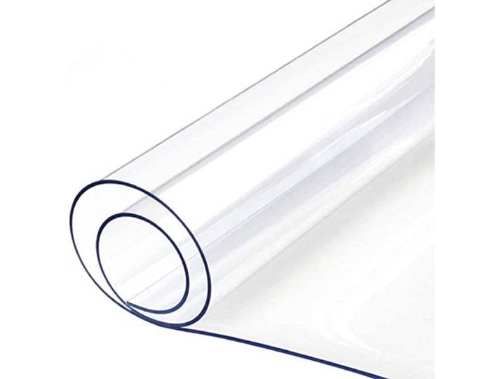 Tischschutz Transparent für Esstisch 1-5mm PVC Tischfolie 18 Größen,5mm Klarer PVC Tischschutz für den Esstisch: Suppe und Öl abwischen, Teller weg vom Holz, Maserung sichtbar, 5 Stärken