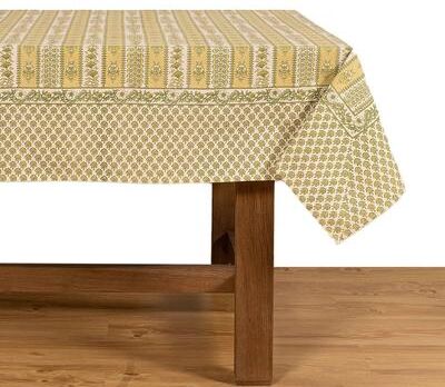 "Couleur Nature Provence Avignon Tablecloth - Pistache - 59"" x 59"""