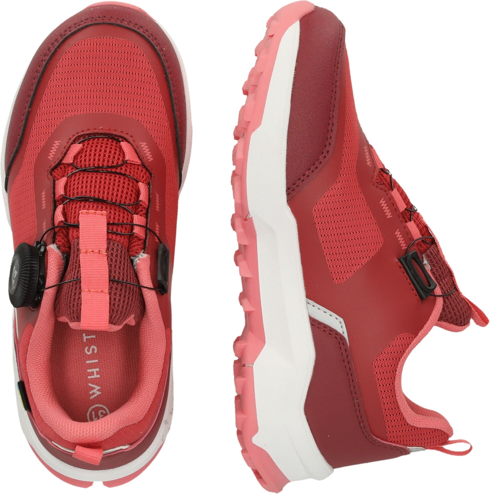 Sneaker WHISTLER "Menfi", Kinder, Gr. 29, rot (rot, weiß), Kunstfaser, Lederimitat, Schuhe Sneaker, in wasserfester Qualität