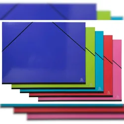 Exacompta 25829E 5x Zeichenmappe avec élastiques IDERAMA - 52x72 cm - Farben sortiert