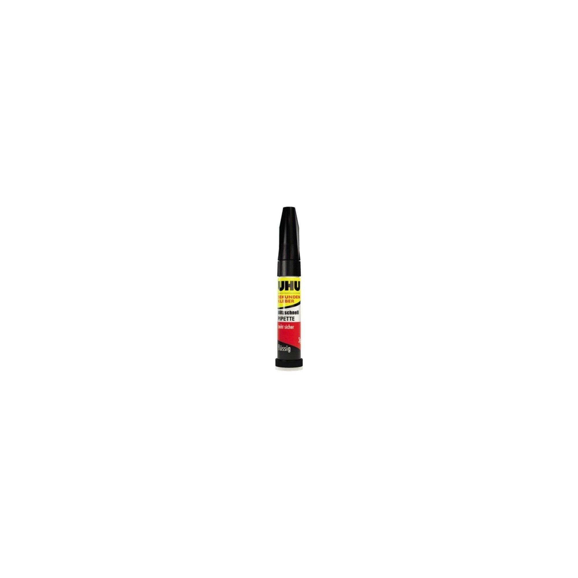 UHU Sekundenkleber 3g f.Gummi/Ku. f.Stahl/Eisen/Alu. (45570)