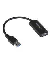 StarTech.com USB 3.0 auf VGA Adapter / Konverter 1920x1200 Externer Videoadapter 512 MB DDR2 D-Sub Schwarz (USB32VGAV)