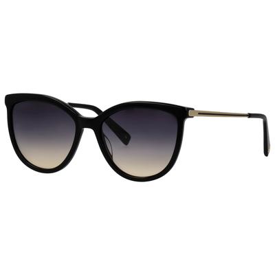 Sonnenbrille BRENDEL EYEWEAR "Modell 907050", Damen, schwarz, leicht glänzend, Sonnenbrillen Sonnenbrille, Form Feminin, Logoschriftzug auf Bügel, Kombifassung