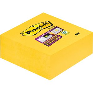 Post-it Haftnotizen Super Sticky Würfel, gelb, 76 x 76mm, selbstklebend, 270 Blatt
