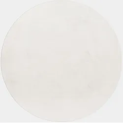 KURZFLORTEPPICH Waschbar NECKAR, einfarbig, aus Polyester, Creme, Ø 120 cm