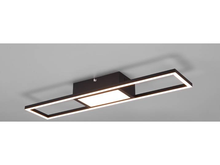 Reality Leuchten LED Deckenleuchte Rigido schwarz