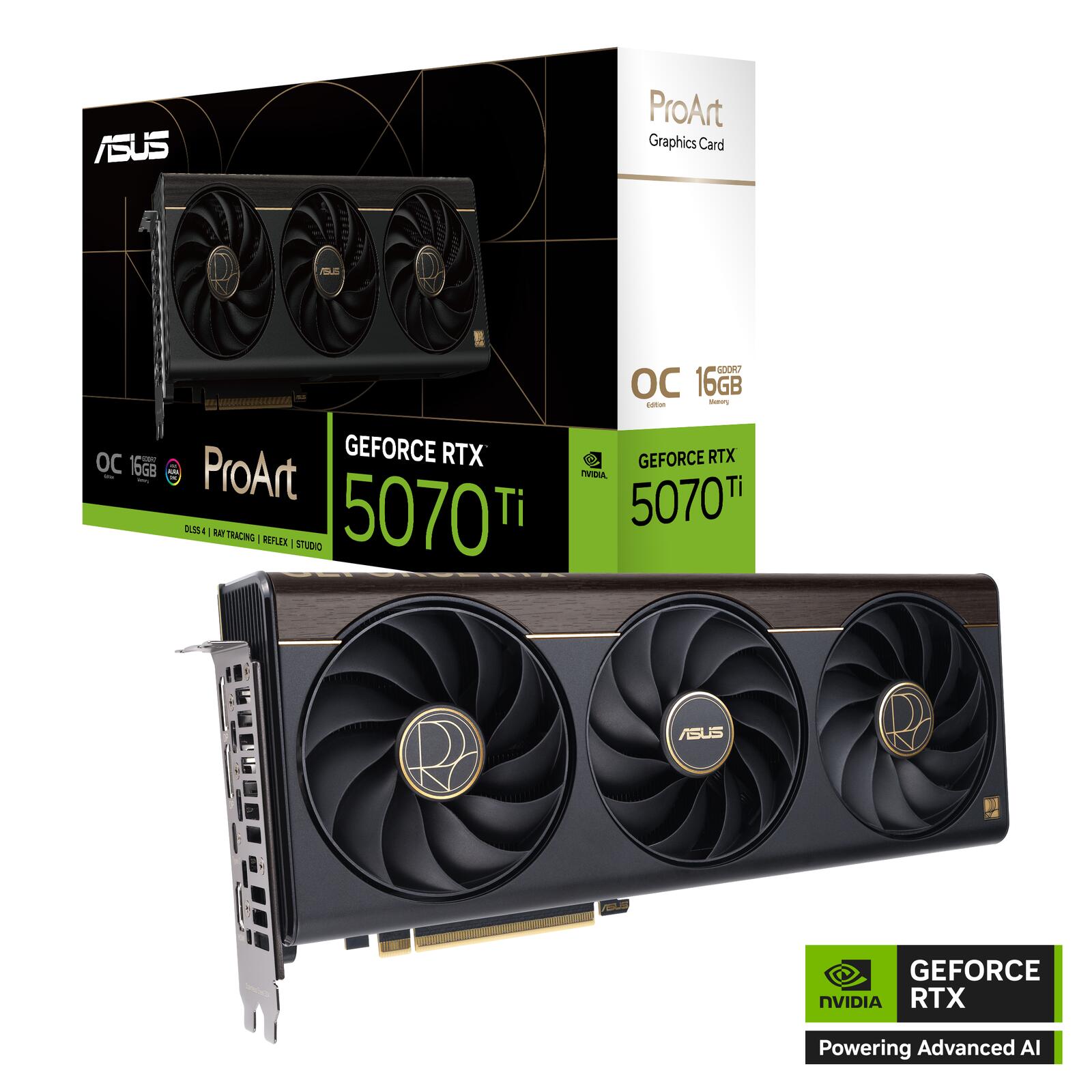 ASUS ProArt GeForce RTX 5070 Ti OC Edition 16GB GDDR7 Content Creation Grafikkarte 90YV0NR0-M0NA00