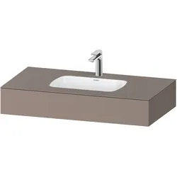 Duravit Collection One Einbauwaschtisch mit Konsole, 1000x550x170mm, QA4691043430000, Farbe: Basalt Matt