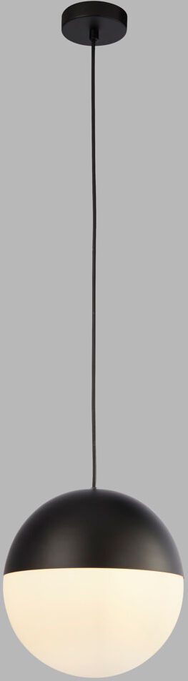 Latitude Run Tashi 1 - Light Single Pendant Matt Black 25cm H X 25cm W X 25cm D