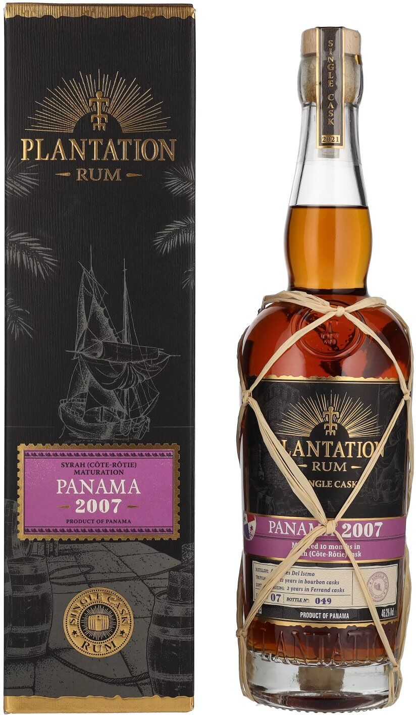 Plantation Rum PANAMA 2007 Syrah Cask Maturation Edition 2021 46,2% Vol. 0,7l in Geschenkbox