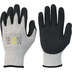 LEIPOLD Schnittschutzhandschuhe Solidstar 1443 grau / schwarz EN 388 PSA II Gr. 9 - 1443-9