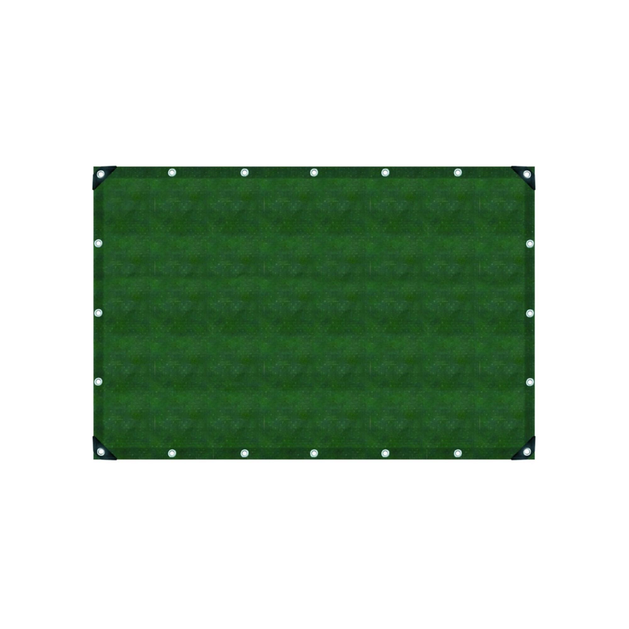 Gewebeplane oliv 6x10m UV-stabilis. Ösen 50 cm ; Jäger Direkt (91240)