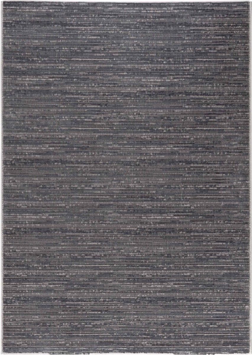 Flycarpets Eleganza Modern Laagpolig Gestreept Vloerkleed - Donkergrijs - B: 120 cm, L: 170 cm