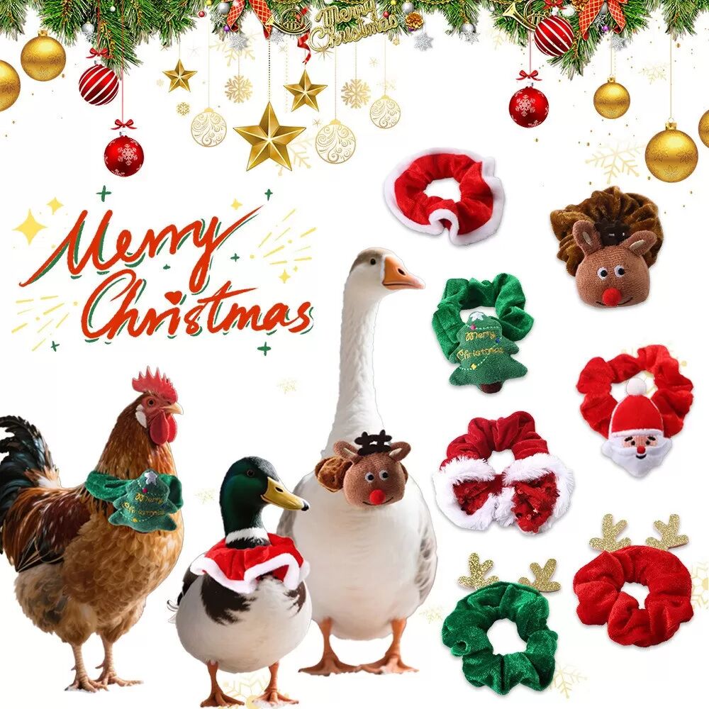 INF (2er-Pack) Weihnachts-Deko-Halsband für kleine Haustiere - Rentier-Smiley-Gesicht, elastische Fliege für festliche Haustiere