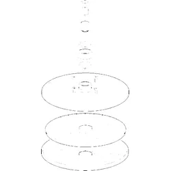 Hansa Brausekopf Viva d:200 mm komplett 59913747 chr