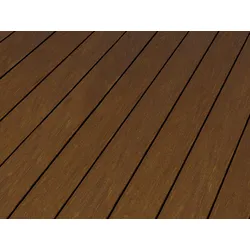 20x145 mm Kovalex® WPC-Massivdiele, Struktur/fein, walnuss, mattiert, Vollprofil Längen:1,00 bis 6,00m