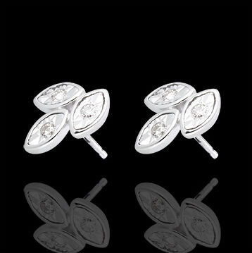 Edenly Ohrstecker Bouquet in WeiÃŸgold