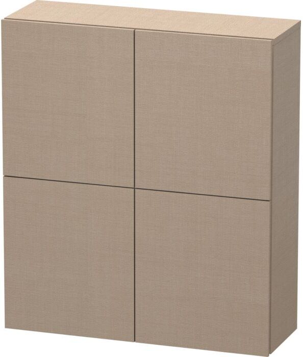 Duravit L-Cube Halbhochschrank LC116707575 70x24,3x80cm, 2 Türen, leinen