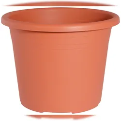 GELI Cylindro Blumentopf Terracotta – Ø30cm Kunststoff Pflanztopf 9.5L