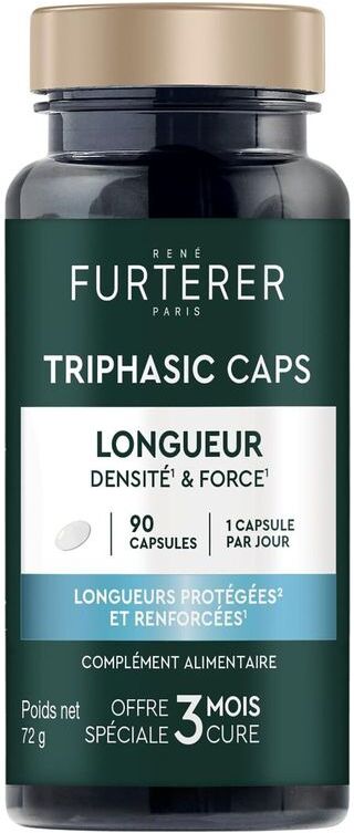 RENE FURTERER Triphasic Caps Integratore Alimentare Lunghezze Protette E Rinforzate 90 PZ (PREZZO SPECIALE)