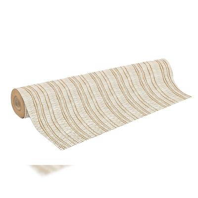 Clairefontaine Geschenkpapierrolle Kraft 70g 50x0,70m, Kollektion Instinkt, weiß geriffelt - Weiß 223881C