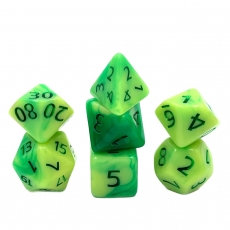 Dice4friends Würfelset - Sour Apple Gum (7) 290134