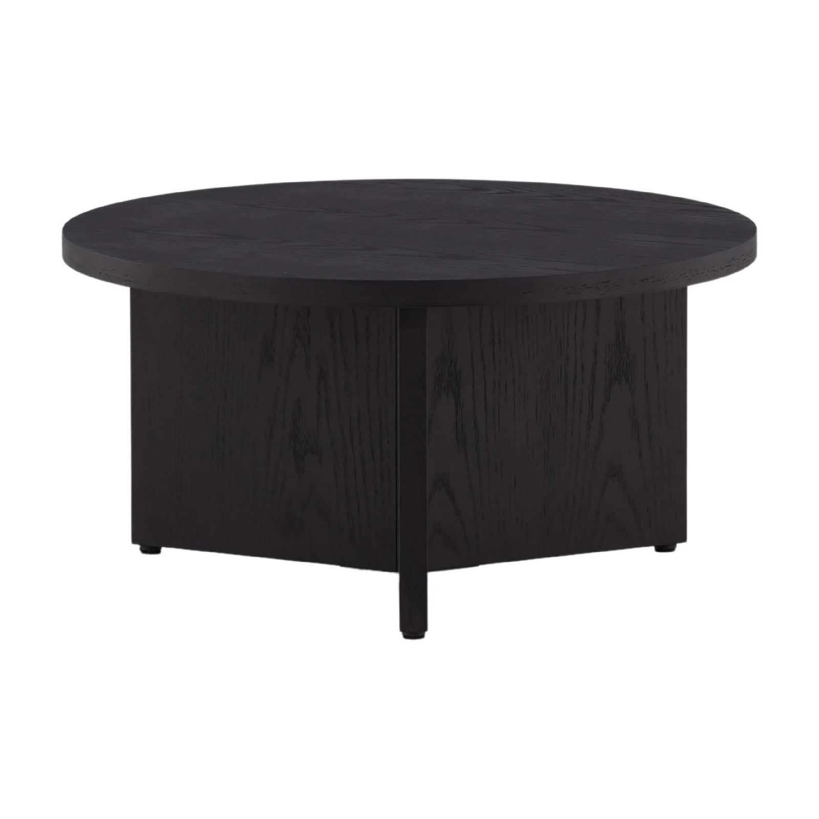 QUVIO Salontafel - Zwart Hout - Scandinavisch Design