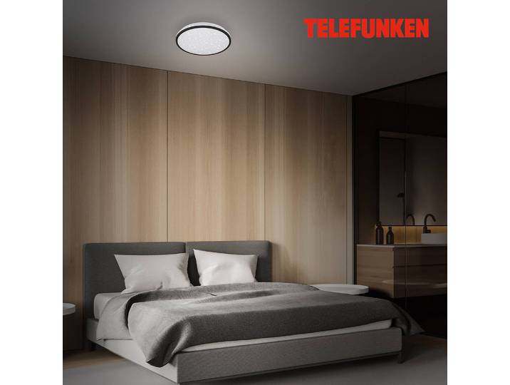 Plafonnier Tepi Ø 28cm Noir Matériau : Matière plastique Type de matière synthétique : Polycarbonate LED Module LED